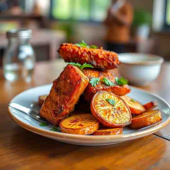 Nigerian Fried Yam & Plantains - Easy Breakfast Recipe